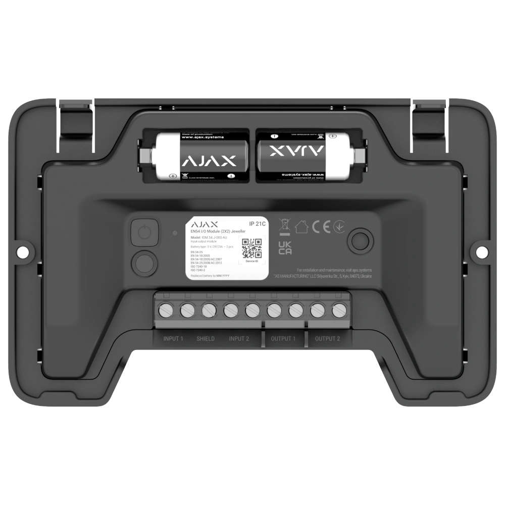 Ajax EN54 I/O Module (2X2) black Адресний модуль