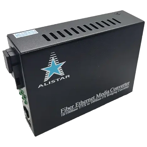 ALISTAR X5S 100M 10/100BASE-T RJ-45 - 100BASE-FX 1SM WDM SC 20KM TX1550/RX1310nm LFP Медіаконвертор
