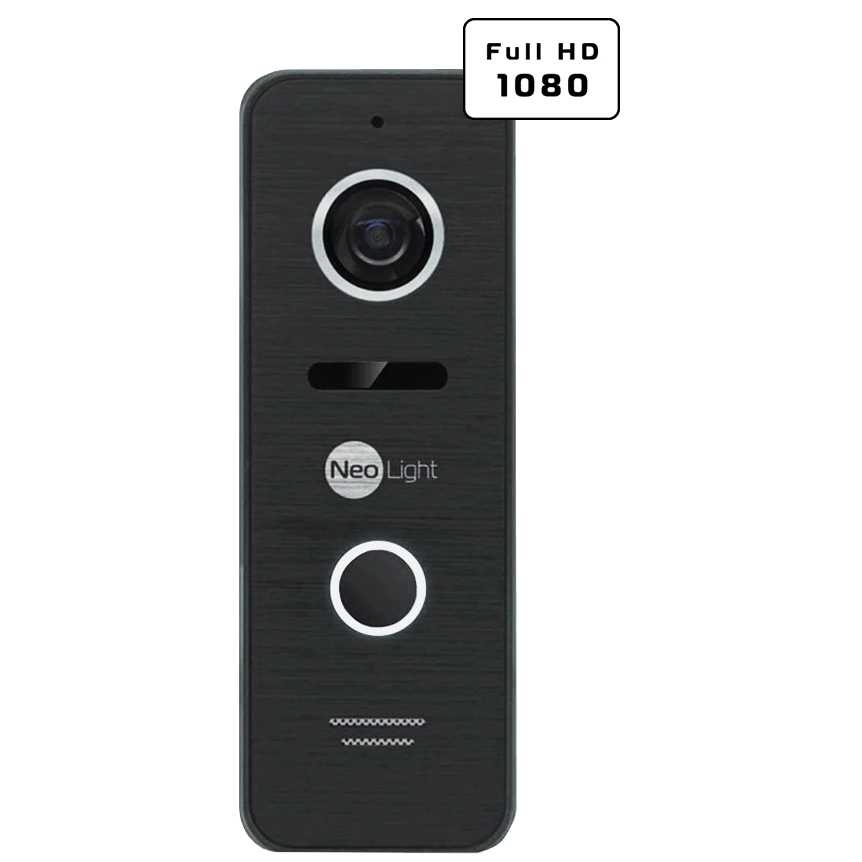 Neolight ALPHA Hybrid Black + PRIME FHD Black з кутком Комплект відеодомофону