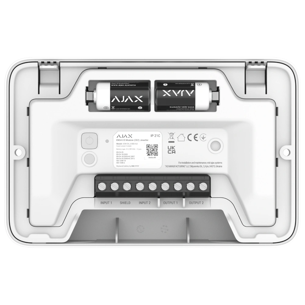 Ajax EN54 I/O Module (2X2) white Адресний модуль
