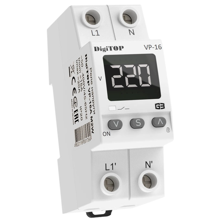 DigiTOP VP-16A M2W Реле напруги