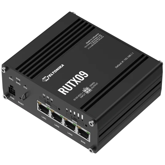 Teltonika RUTX09 IoT з 4G LTE, Wi-Fi Промисловий стільниковий маршрутизатор