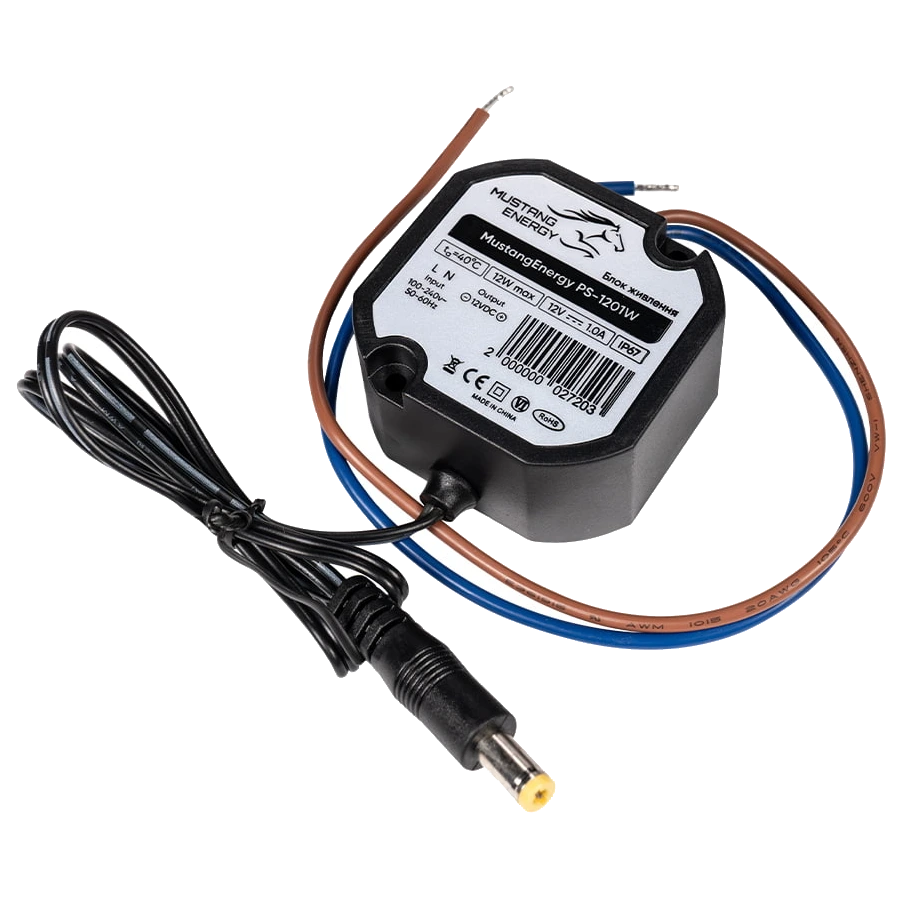Mustang Energy PS-1201W IP67 Блок живлення
