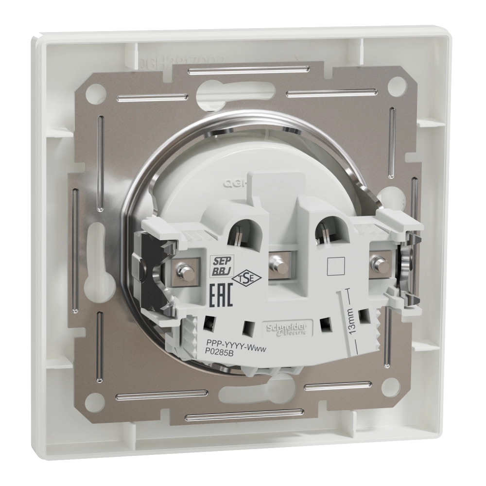 Schneider Electric ASFORA EPH3000121 Розетка одинарна без заземлення