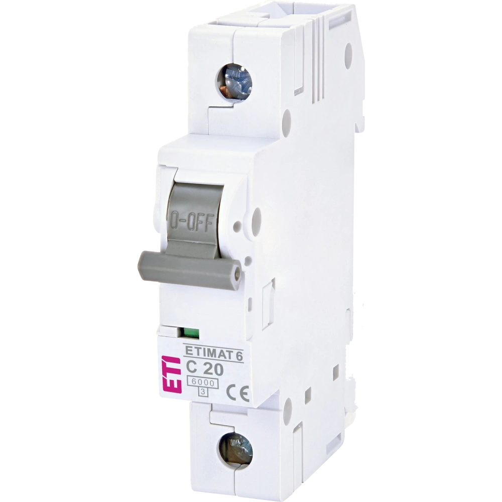 ЕТІ ETIMAT 6 1Р 20А 6kA C Автоматичний вимикач