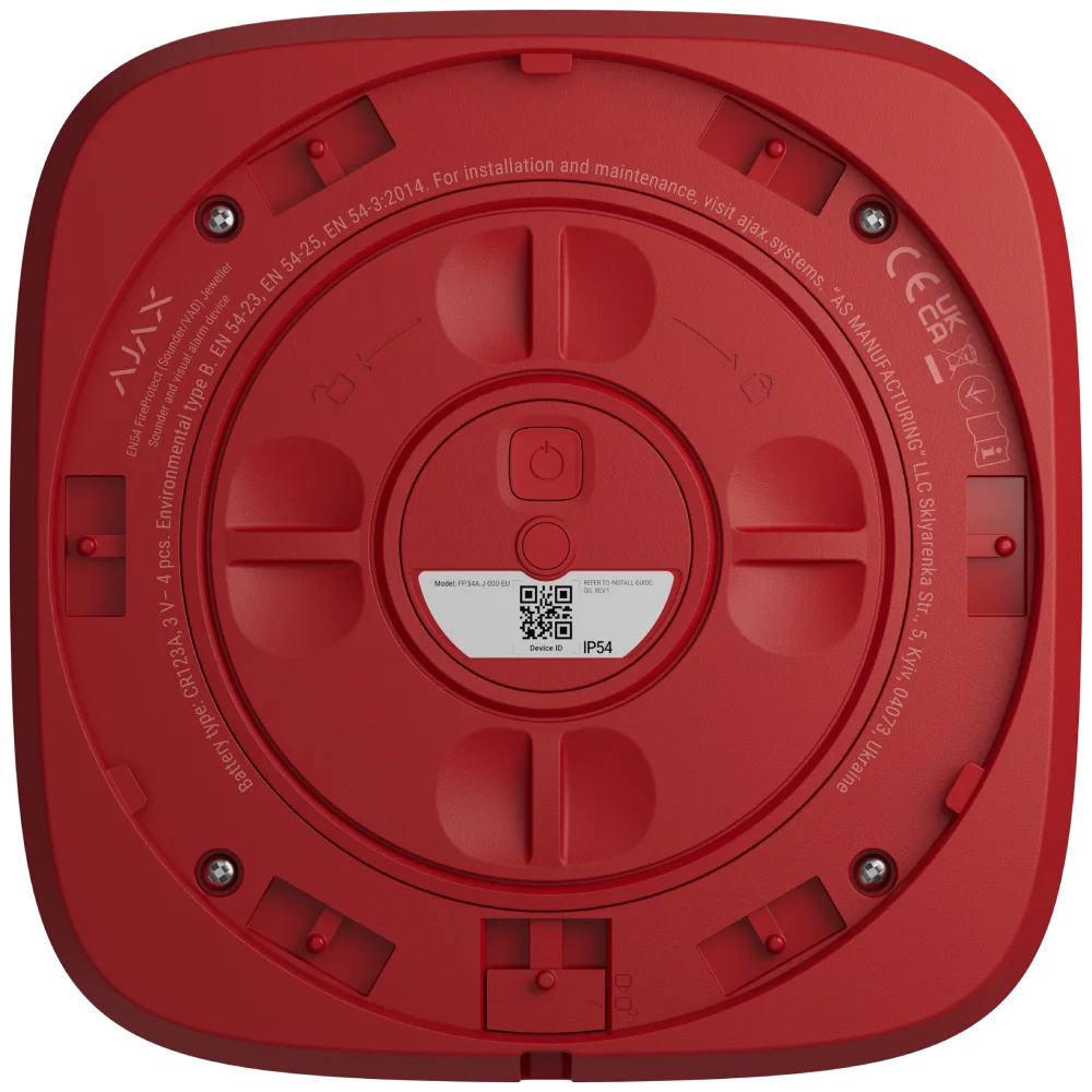 Ajax EN54 FireProtect (Sounder) red пожежний звуковий Сповіщувач