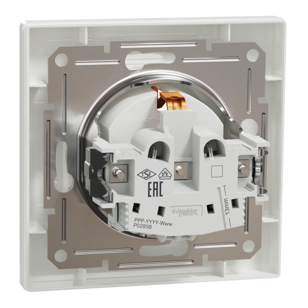 Schneider Electric ASFORA EPH2900121 Розетка одинарна із заземленням