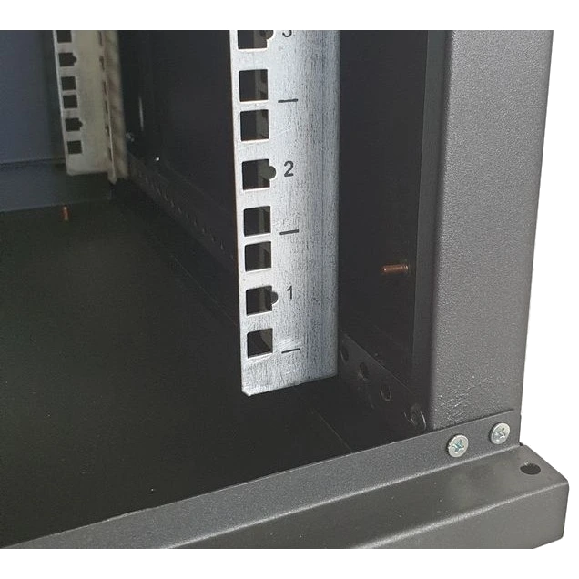 EServer 12U 600х600х637 скло, чорна Шафа