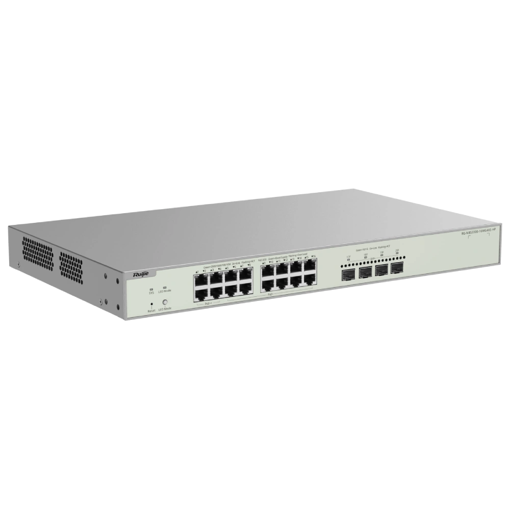 Ruijie RG-NBS3300-16MG4XS-HP PoE Комутатор 20 портів керований