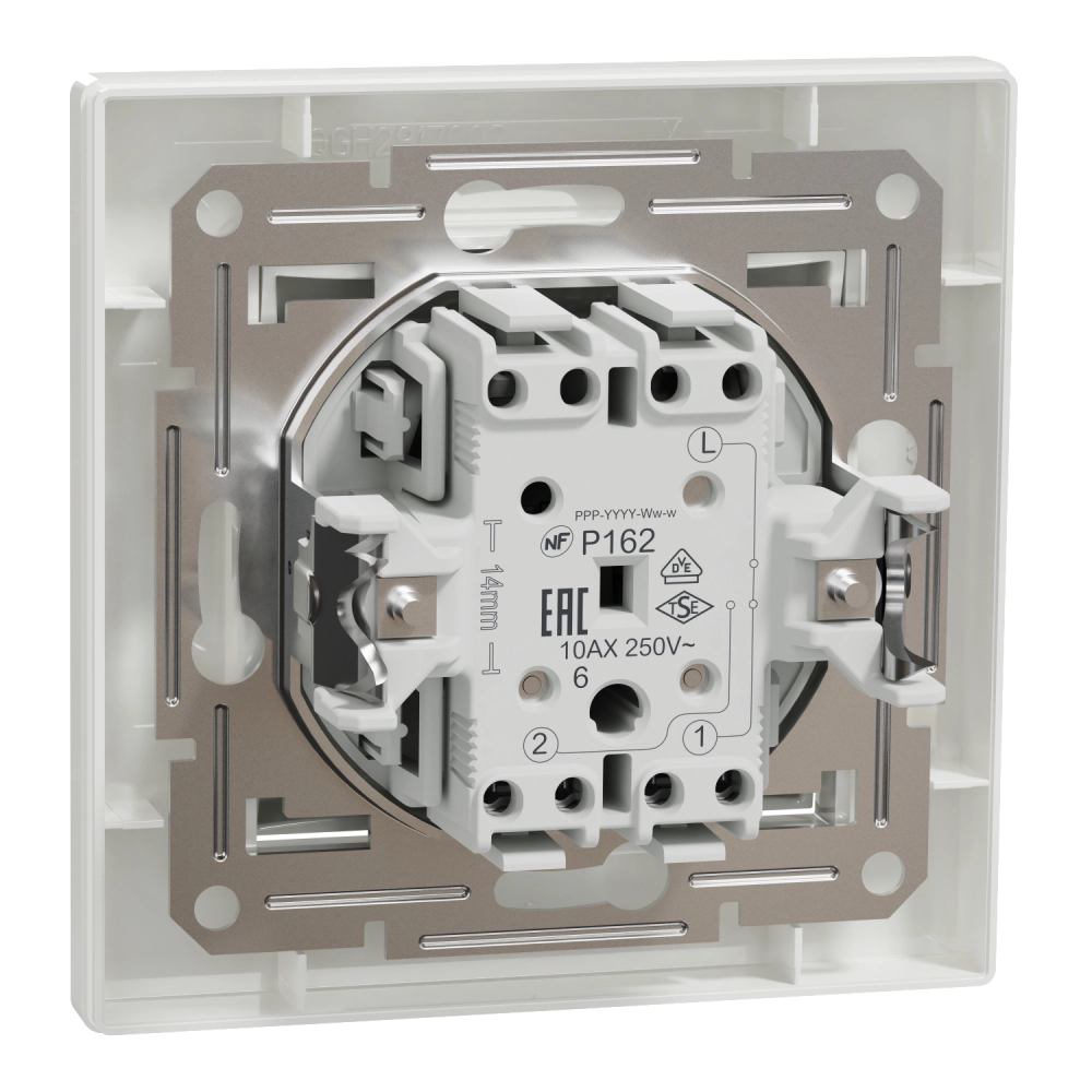 Schneider Electric ASFORA EPH0400121 Вимикач 1-кл. білий прохідний