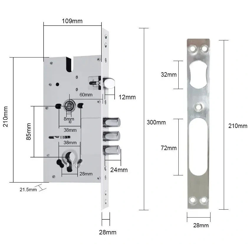 SEVEN LOCK 6085 Врізна частина