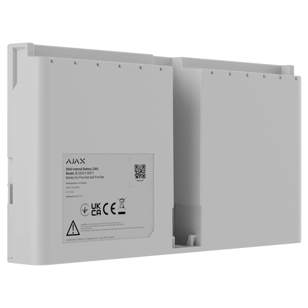 Ajax EN54 Internal Battery (24h) white для Fire Hub і Fire Rex Акумулятор