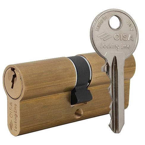 CISA LL 08010 90 (45*45) Циліндр латунь матова