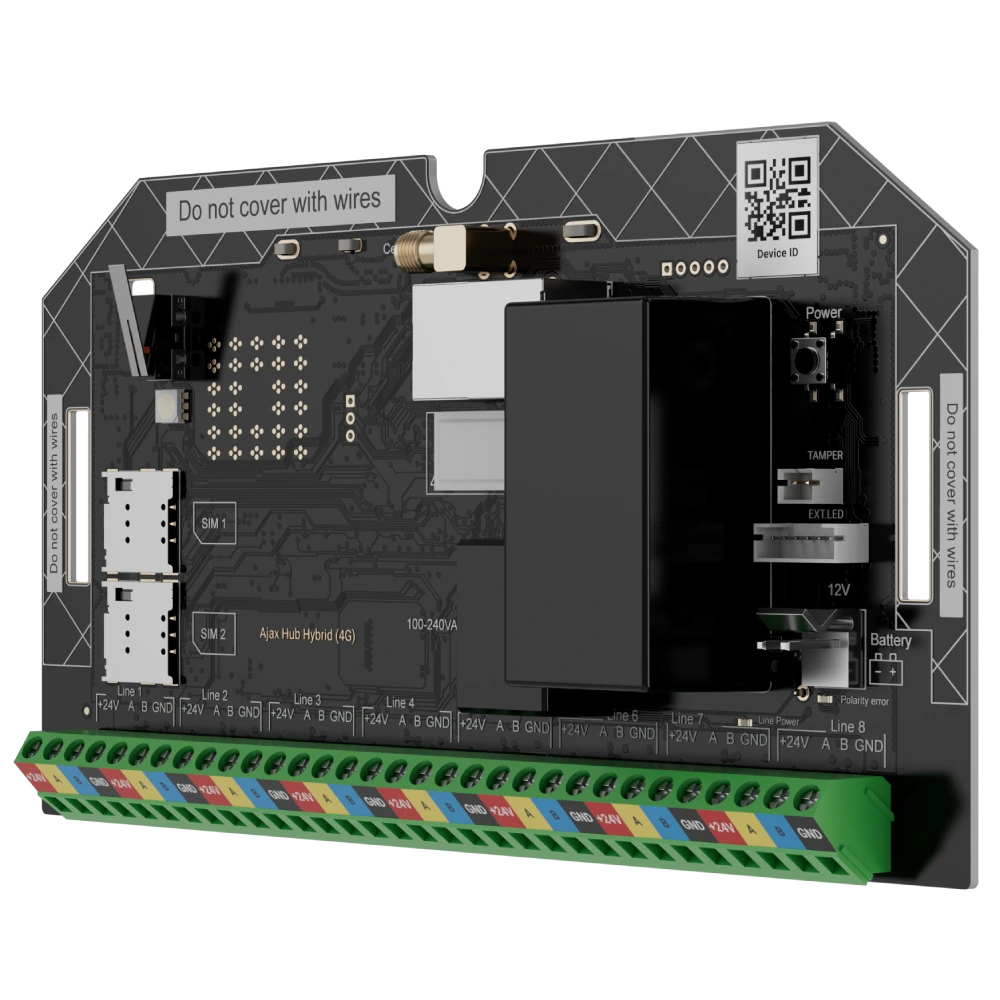 Охоронна централь Ajax Superior Hub Hybrid (4G) (without casing) Fibra