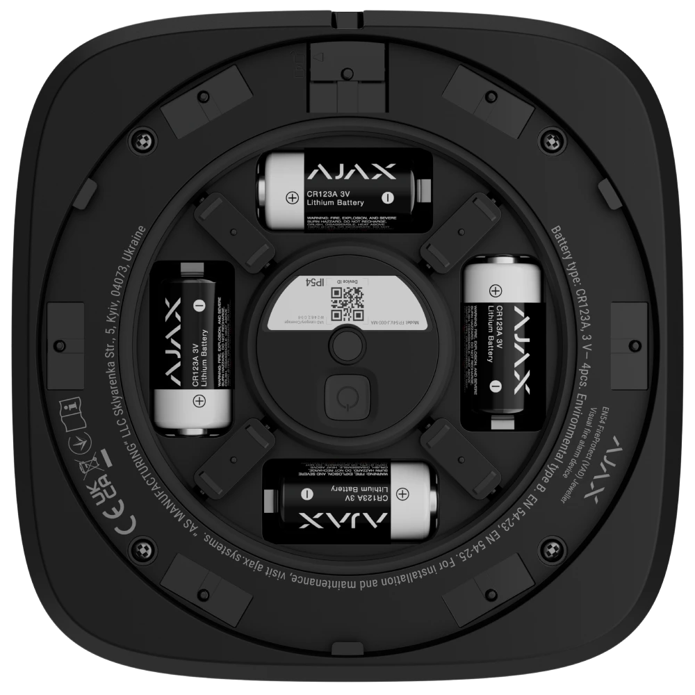 Ajax EN54 FireProtect (VAD) black пожежний світловий 