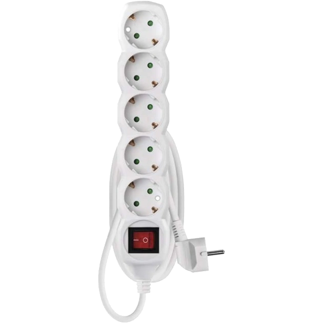 EMOS P1521R 5 розетки 1.5 м Мережевий подовжувач