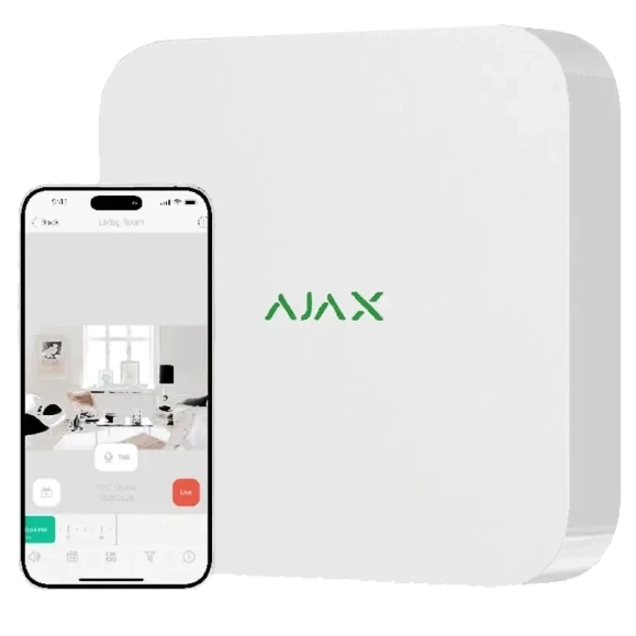 Ajax NVR (8ch) (8EU) white Відеореєстратор