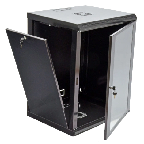 15U 600х500 Шафа акрилове скло, чорна