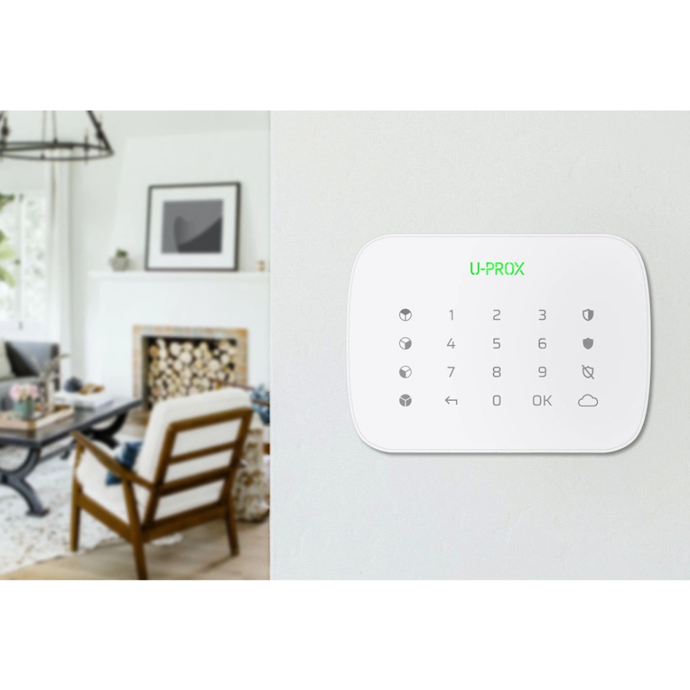 U-Prox Keypad G4 White Бездротова сенсорна клавіатура для чотирьох груп