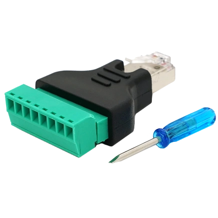 RJ-45(M) (8 контактів) з клемами під кабель Роз'єм