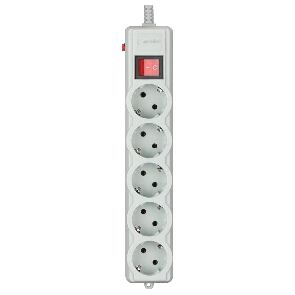 Gembird SPG5-G-6G-PRO Мережевий фільтр 1.8 м кабель 5 розеток