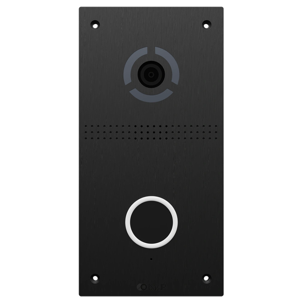 Bas-IP AV-05FD black  IP панель виклику з безконтактною кнопкою виклику