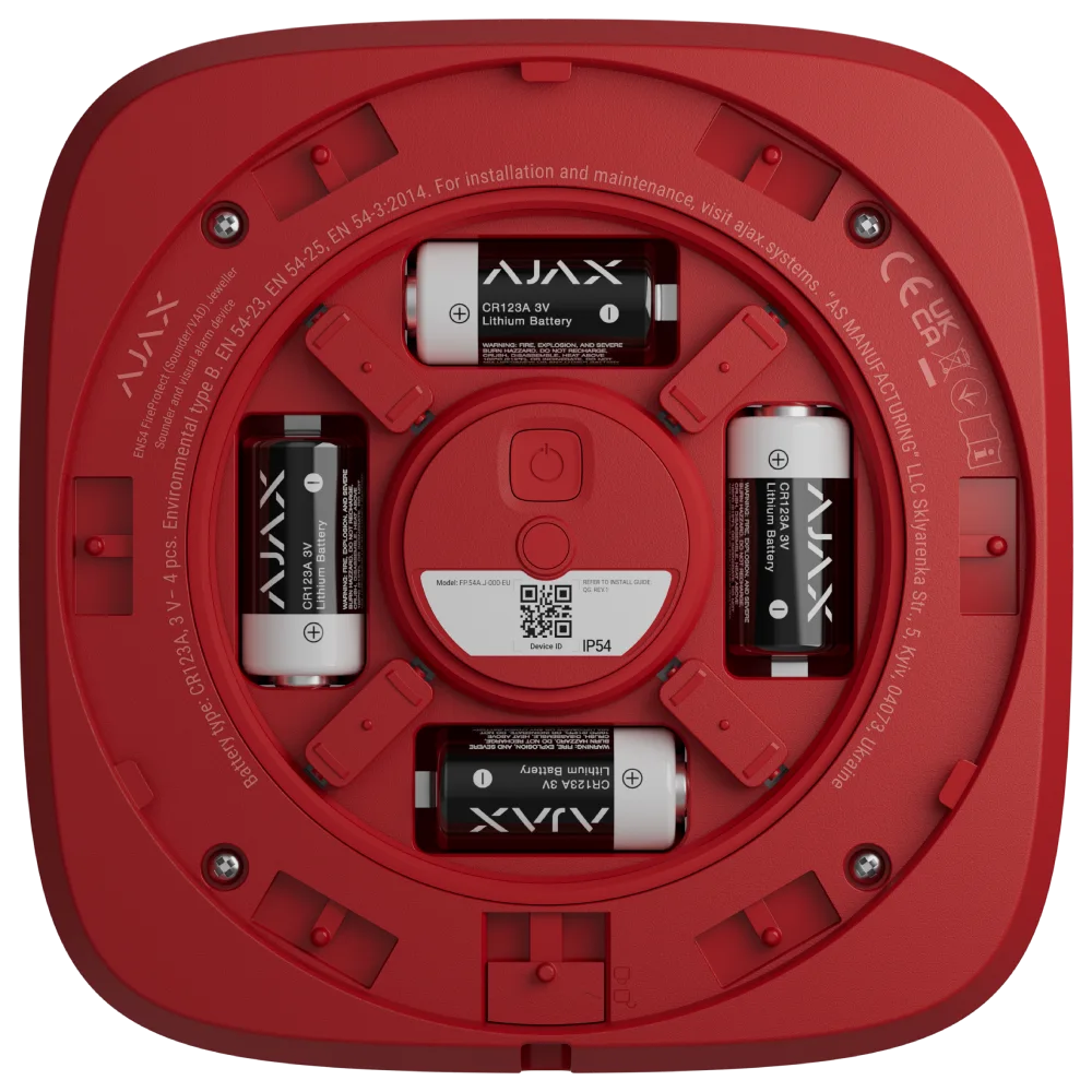 Ajax EN54 FireProtect (Sounder) red пожежний звуковий Сповіщувач