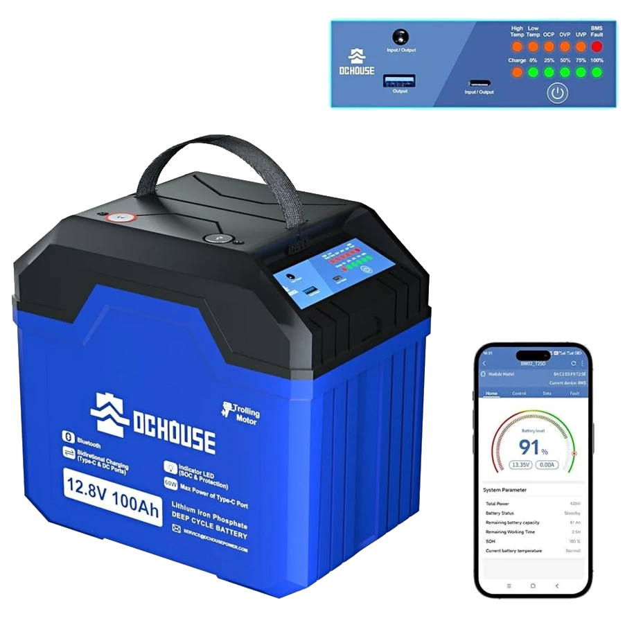 DСHOUSE 12.8V 100Ah (ECO-LFP1210004) Bluetooth Акумуляторна батарея