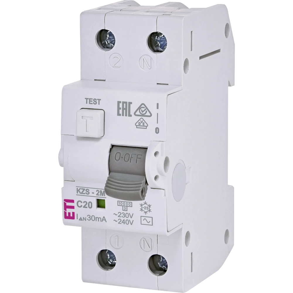 ЕТІ KZS-2M C 20/0.03 10kA Дифавтомат
