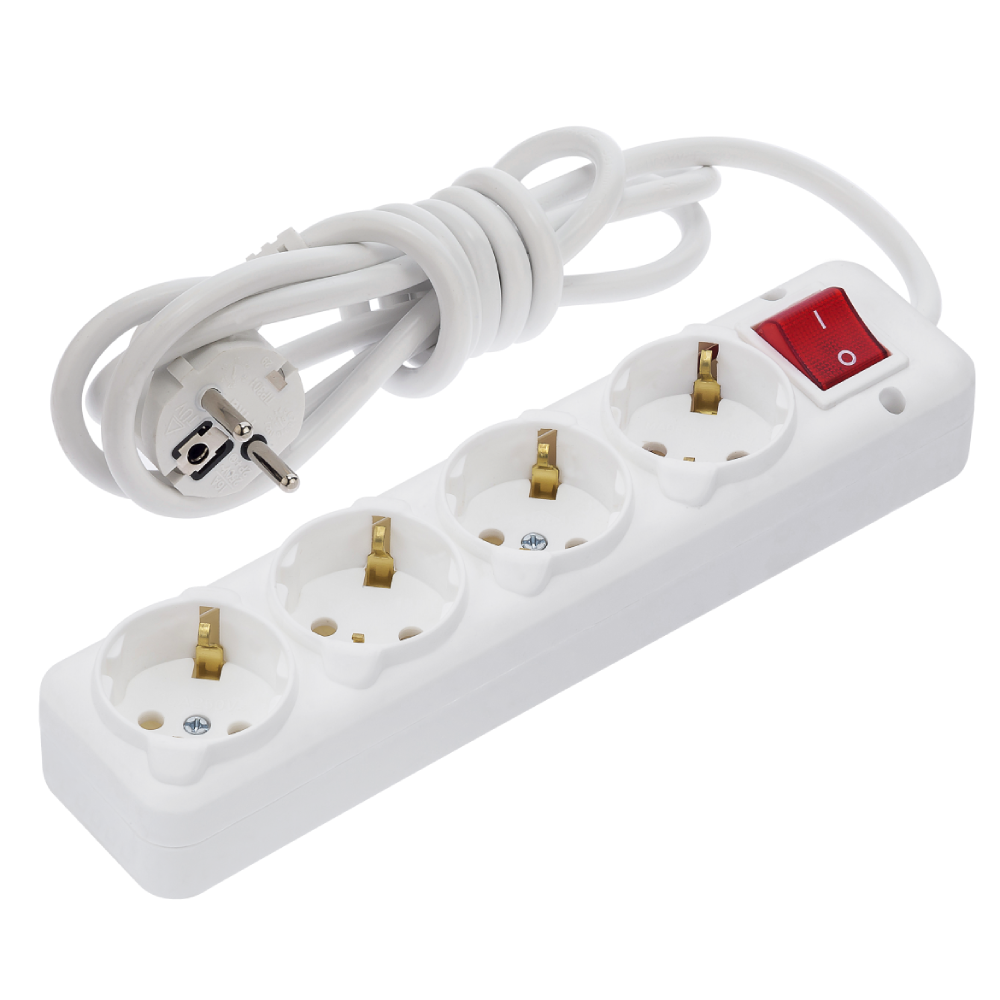 NA-UEA 4-гнізда 5 м з кнопкою Подовжувач