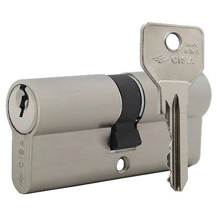 CISA C2000 70 (35*35) нікель матовий 3 ключі Циліндр