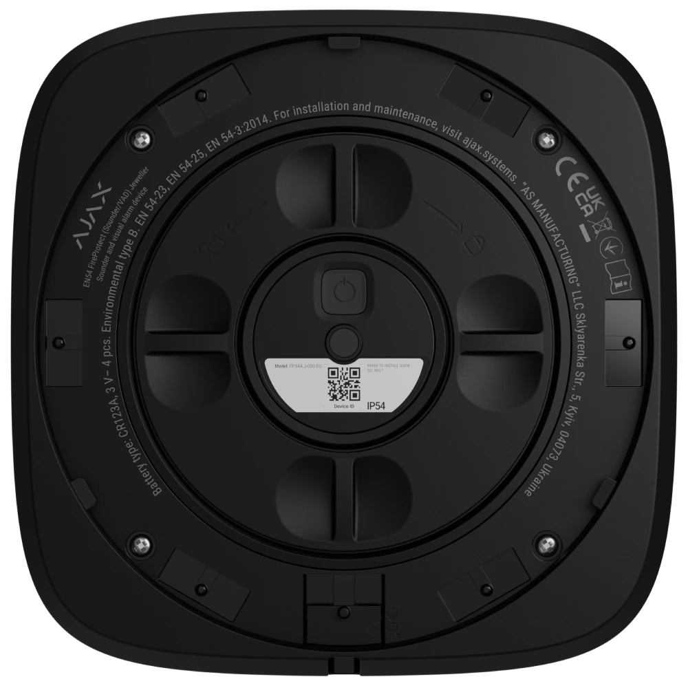 Ajax EN54 FireProtect (Sounder) black пожежний звуковий Сповіщувач