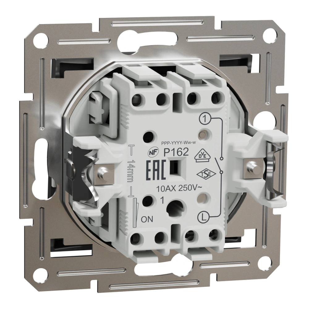 Schneider Electric EPH0100171 Asfora Вимикач 1-клавішний антрацит