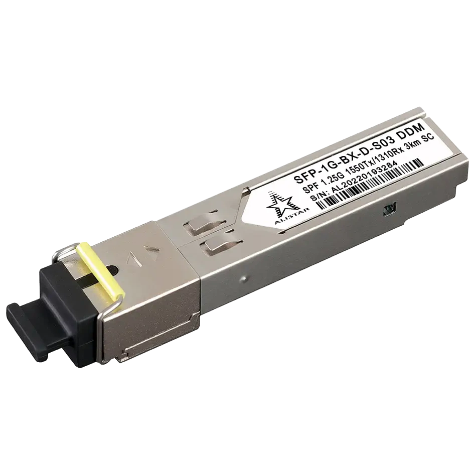 ALISTAR SFP-1G-BX-D-S03 SFP 1G 1SM WDM SC 3KM TX1550/RX1310nm DDM Модуль