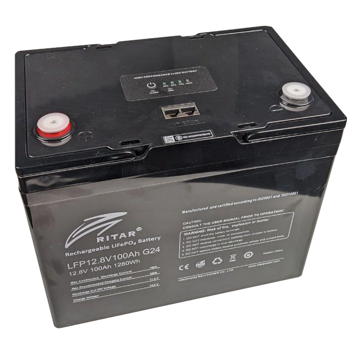 Ritar LFP12.8V100AHG24 Акумуляторна батарея з bluetooth