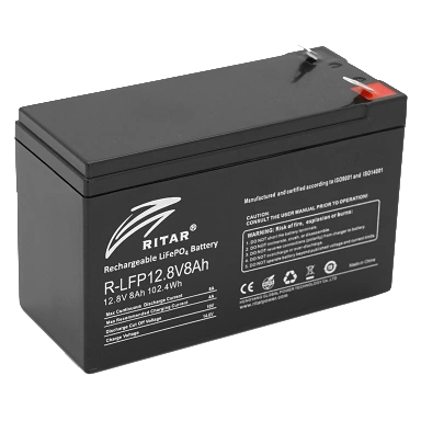 Ritar LiFePO4 12.8В 8А•г Літієва акумуляторна батарея