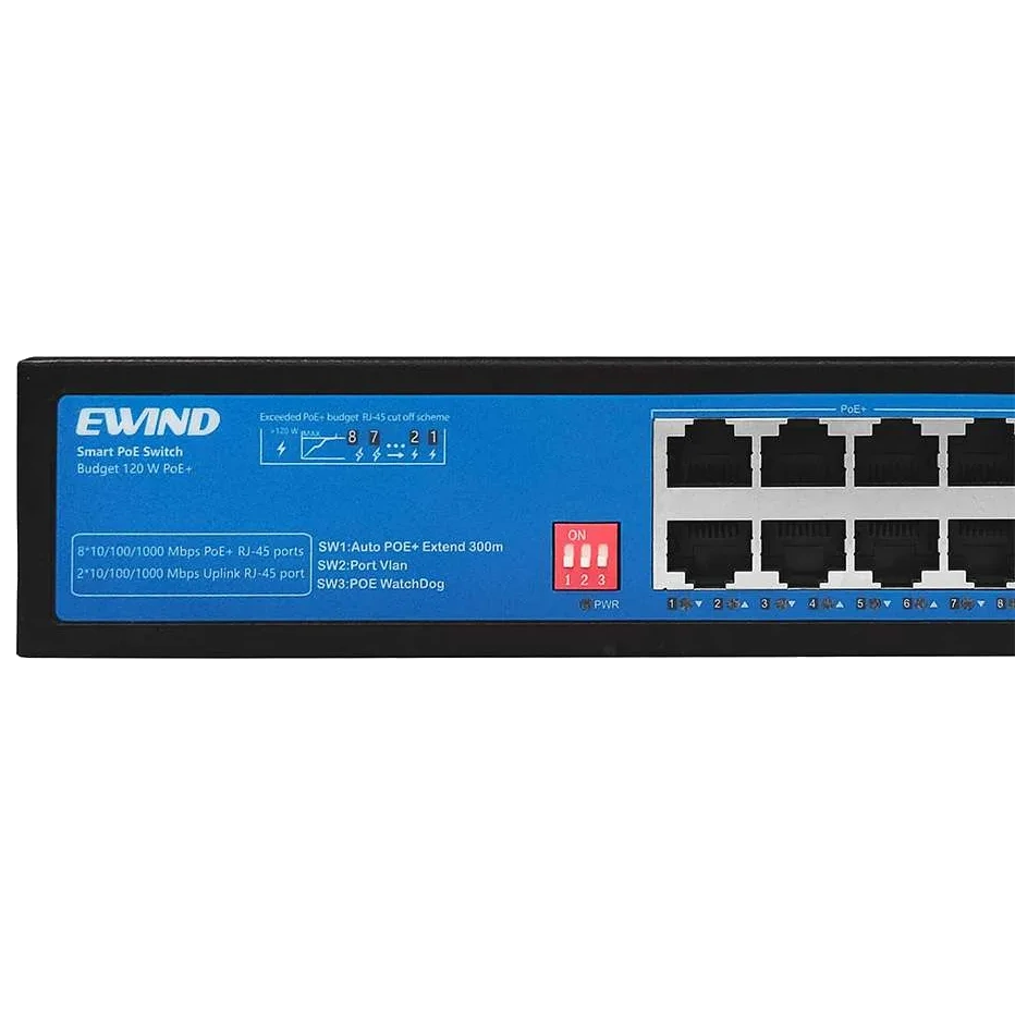 Ewind EW-S1910CG-AP PoE Комутатор 10 портів некерований