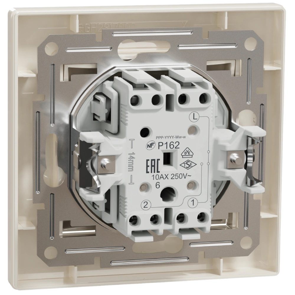 Schneider Electric Asfora EPH0400123 Перемикач одноклавішний самозатискний