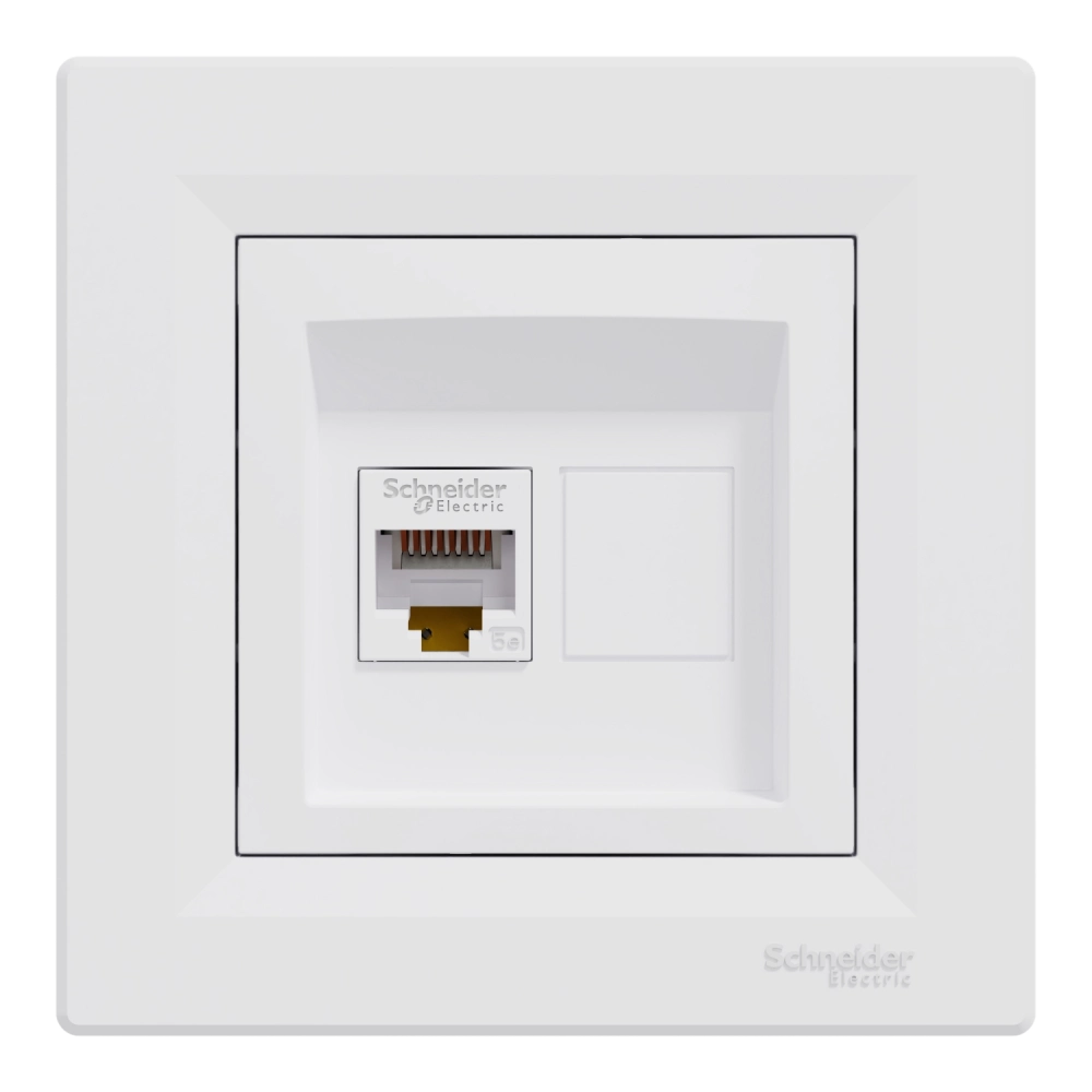 Schneider Electric Asfora EPH4300121 RJ45 кат.5е UTP Розетка комп'ютерна одинарна
