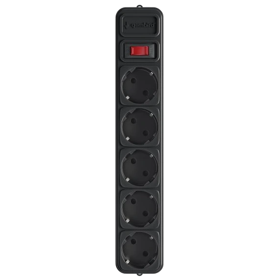 Gembird SPG5-G-15B Мережевий фільтр 4.5 м кабель 5 розеток