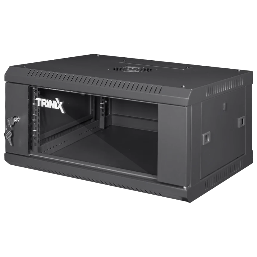 Trinix TRX-6U/600x450x370 Black Комутаційна шафа