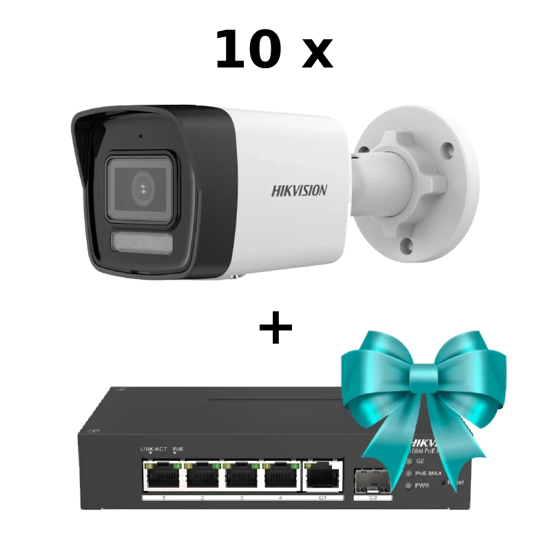 DS-2CD1043G2-IUF 4МП (4мм) із мікрофоном IP відеокамера Hikvision