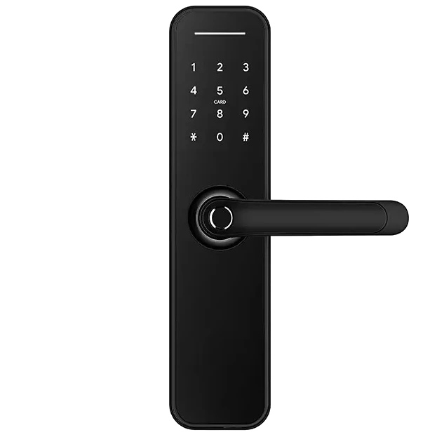 SEVEN LOCK SL-7766BF black (без врізної частини) Розумний дверний біометричний замок