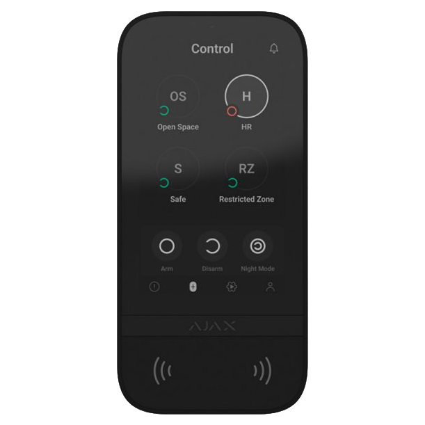 Ajax KeyPad TouchScreen (8EU) black Клавіатура
