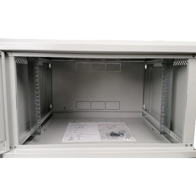 EServer 12U 600х350х637 скло, сіра Шафа