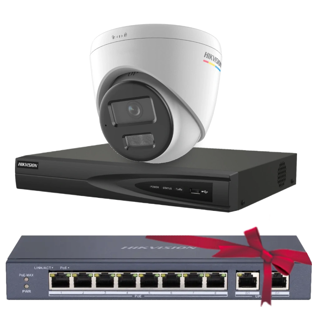 DS-2CD1347G2H-LIUF 4МП (4мм) Комплект Hikvision