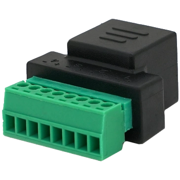 RJ-45(F) (8 контактів) з клемами під кабель Роз'єм
