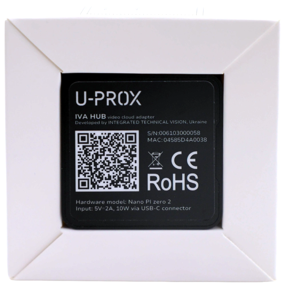 U-Prox IVA HUB cloud adapter Адаптер хмарного відеоспостереження