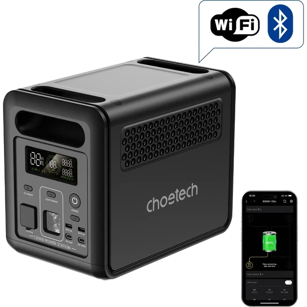 Choetech BS068-EU-BKGY 1024 Вт·год 1200 Вт Портативне джерело живлення