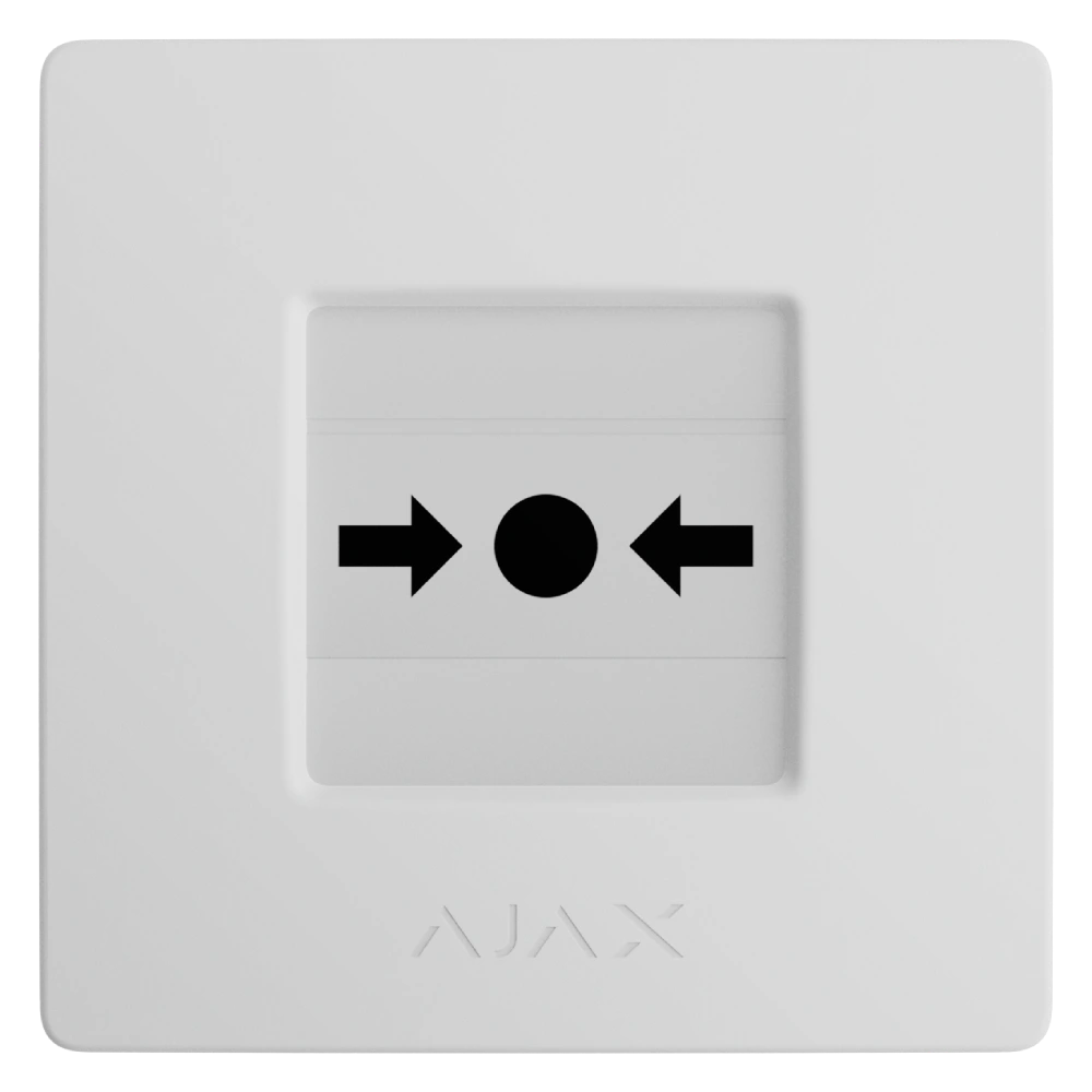 Ajax Manual Call Point (White) (8EU) ASP ручний бездротовий Сповіщувач
